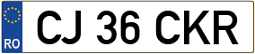 Trailer License Plate